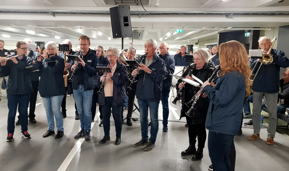 Søgne musikkorps stod for den musikalske underholdningen.
