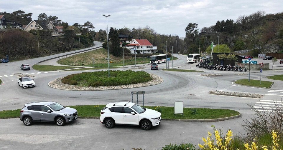 Det blir ingen asfaltering i år gjennom Flekkerøytunnelen og opp langs fylkesveien og videre rundt rundkjøringen.