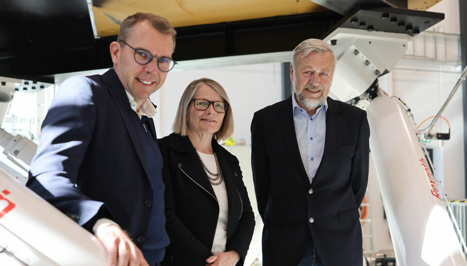 Konsernsjef Steffen Syvertsen i Å Energi t.v., Sunniva Whittaker, rektor ved Universitet i Agder, og Bjarne Skeie i Skeiegruppen. Konsernsjef Steffen Syvertsen i Å Energi t.v., Sunniva Whittaker, rektor ved Universitet i Agder, og Bjarne Skeie i Skeiegruppen.