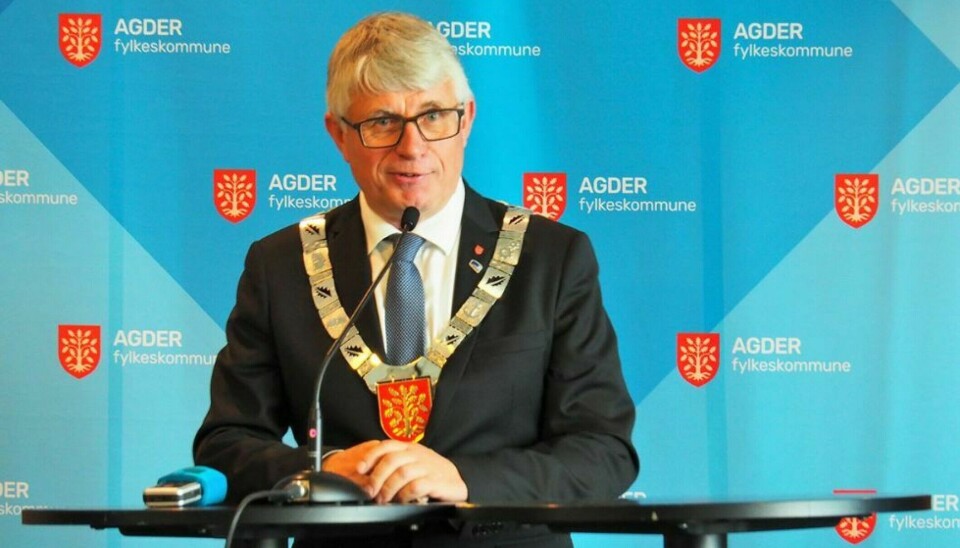 Fylkesordfører Arne Thomasen. Fylkesordfører Arne Thomasen.