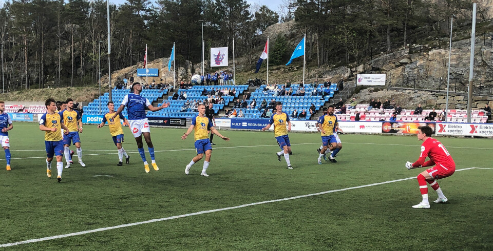 Fløy på hjemmebane i et av angrepene mot Grorud lørdag.