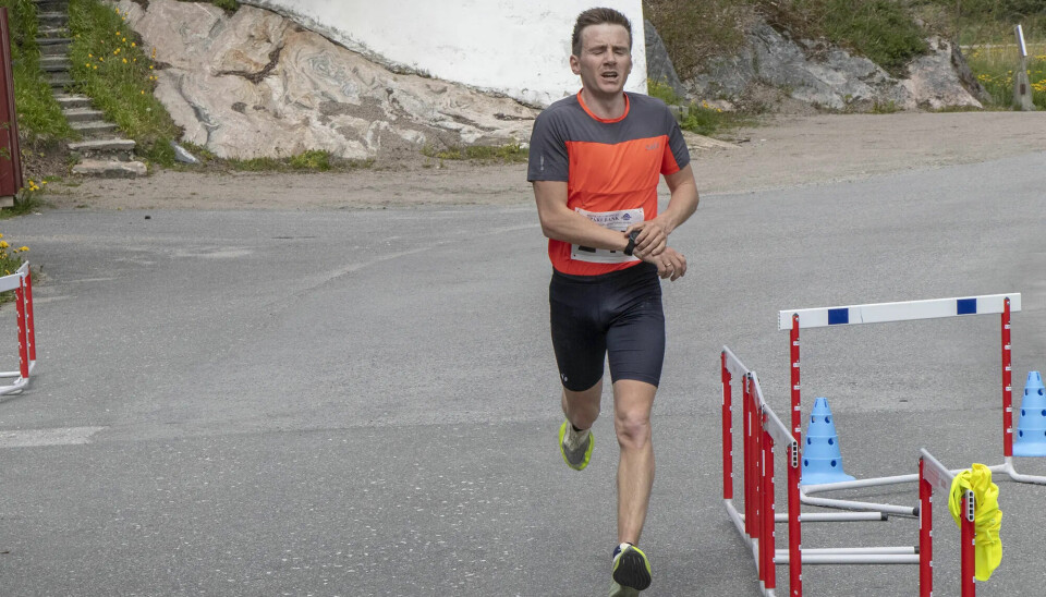 Lars Aanensen fra Søgne skiklubb løp inn til andreplass i årets utgave av Tjomsevannet rundt.
