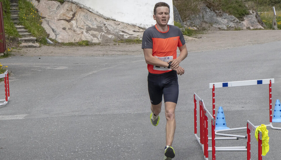 Lars Aanensen fra Søgne skiklubb løp inn til andreplass i årets utgave av Tjomsevannet rundt. Lars Aanensen fra Søgne skiklubb løp inn til andreplass i årets utgave av Tjomsevannet rundt.