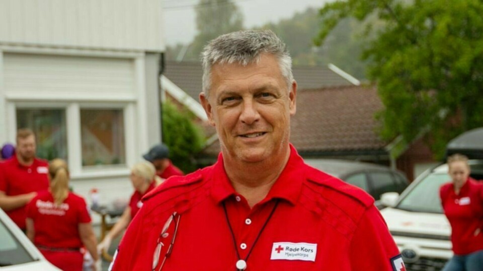 Tom Erik Dønnestad i Søgne Røde Kors Hjelpekorps.