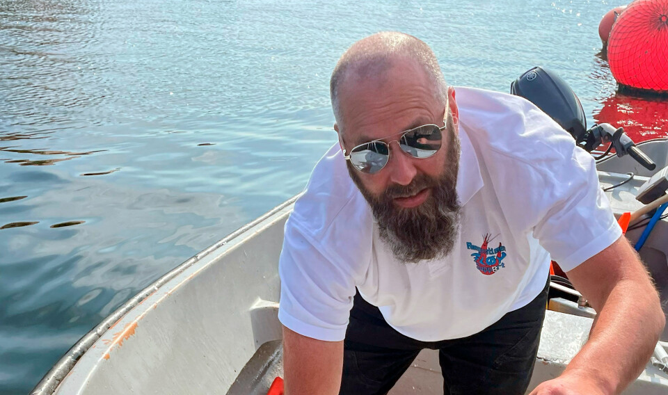Richard Tørressen fra Flekkerøy måtte nylig «operere» ut en fiskekrok fra nebbet til en måke.
