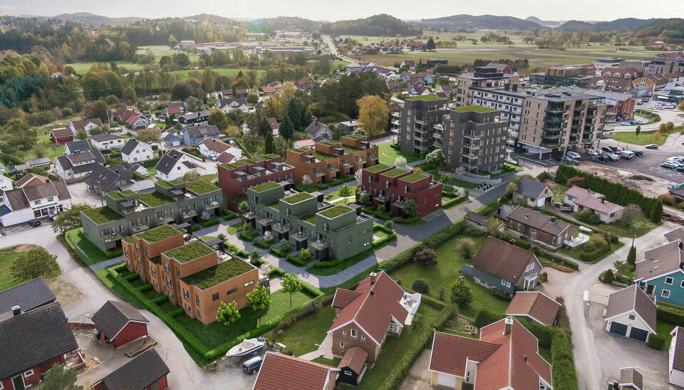 Illustrasjon av området sett fra nordøst. Illustrasjon av området sett fra nordøst.