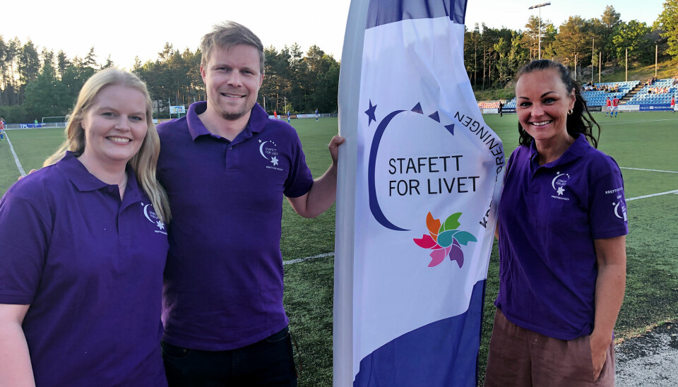 Lørdag går startskuddet for «Stafett for livet» på Cemo Arena på Flekkerøy. Arrangørene, med Lilly Aurora Godlund t.v. (programansvarlig), leder Tor Kristian Ludvigsen og nestleder May Linn Utsogn Johanson er klare til å ta i mot både deltakere og publikum. Lørdag går startskuddet for «Stafett for livet» på Cemo Arena på Flekkerøy. Arrangørene, med Lilly Aurora Godlund t.v. (programansvarlig), leder Tor Kristian Ludvigsen og nestleder May Linn Utsogn Johanson er klare til å ta i mot både deltakere og publikum.