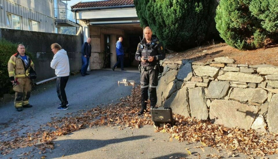 Bildet av innsatsleder Anders Hareide Holt er tatt ved en annen anledning.