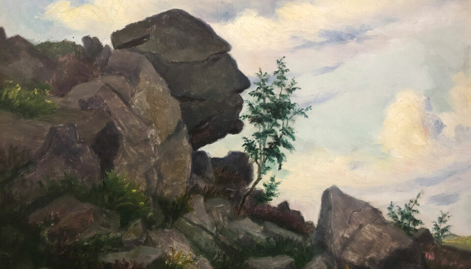 Dette maleriet ble malt av Johanna Sigveland i 1896. Med tillatelse fra Flekkerøy Historielag. Dette maleriet ble malt av Johanna Sigveland i 1896. Med tillatelse fra Flekkerøy Historielag.