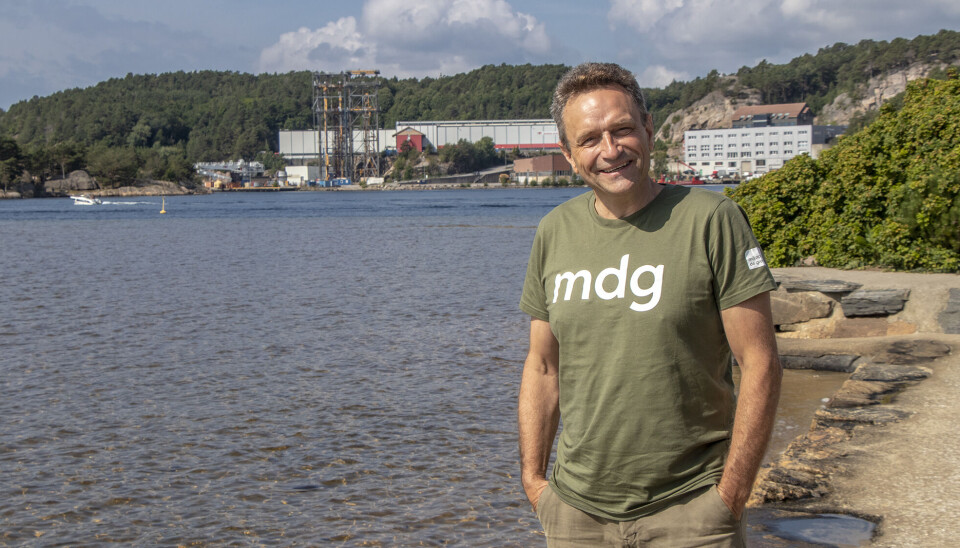 Partileder i Miljøpartiet de grønne, Arild Hermstad på sitt første besøk til Søgne. Partileder i Miljøpartiet de grønne, Arild Hermstad på sitt første besøk til Søgne.