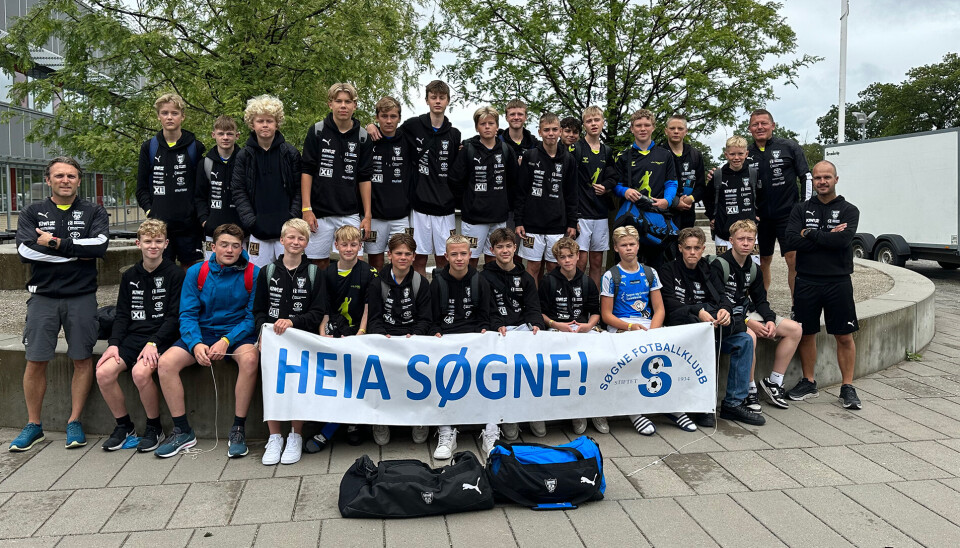 Søgne FKs G14 på cup i Danmark.