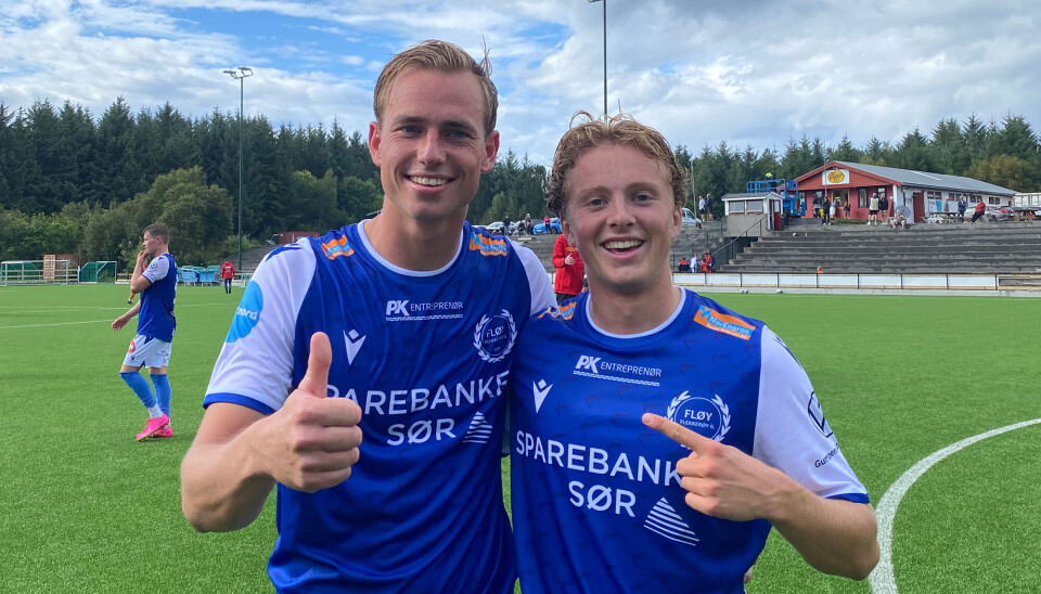 Fløys to nykommere Levi Eftevaag og Kristian Eriksen scoret og ordnet tre viktige poeng mot AFK 2. Fløys to nykommere Levi Eftevaag og Kristian Eriksen scoret og ordnet tre viktige poeng mot AFK 2.