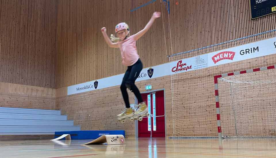 Her er Helene Andersen i farta. Her er Helene Andersen i farta.