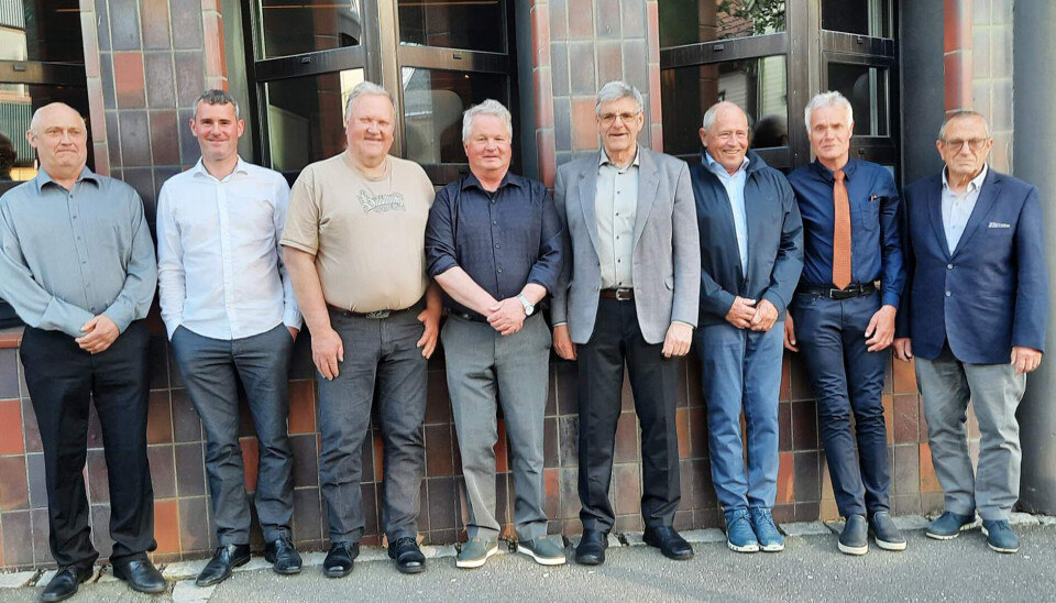 Styret i Flekkerøy Båtassuranseforening 2023. Fra venstre: Thor Inge Knudsen, Severin Reinertsen, Asbjørn Reinhardsen, Arild Rudolfsen, Einar Kristiansen, Ola Mosberg, Sverre Gunnar Syvertsen og Harald Nodenes. Styret i Flekkerøy Båtassuranseforening 2023. Fra venstre: Thor Inge Knudsen, Severin Reinertsen, Asbjørn Reinhardsen, Arild Rudolfsen, Einar Kristiansen, Ola Mosberg, Sverre Gunnar Syvertsen og Harald Nodenes.