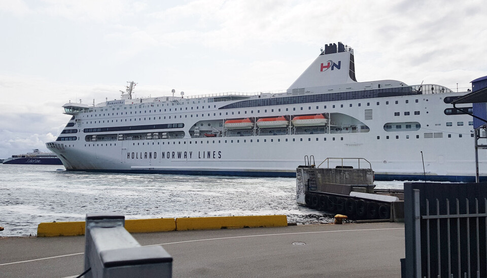 MS Romantika til kai i Kristiansand tirsdag.. MS Romantika til kai i Kristiansand tirsdag..
