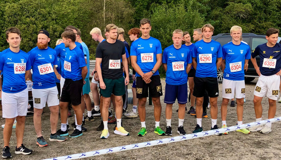 Nesten hele A-laget til Søgne FK stilte på startstreken. Nesten hele A-laget til Søgne FK stilte på startstreken.