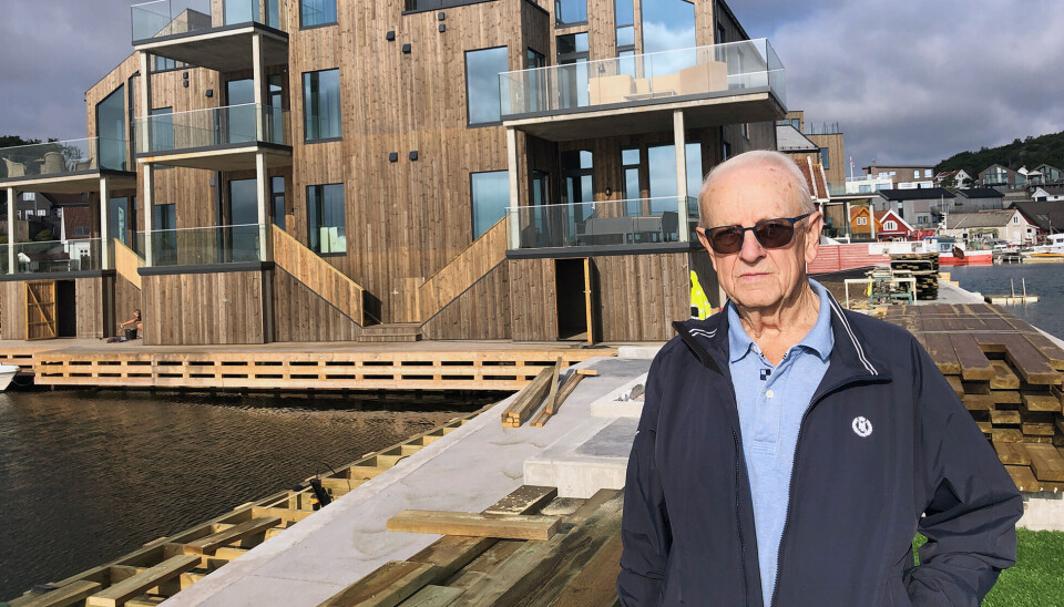 Arnt Axelsen flytter straks inn i i det nye leilighetskomplekset på «Vraget» på Flekkerøy.