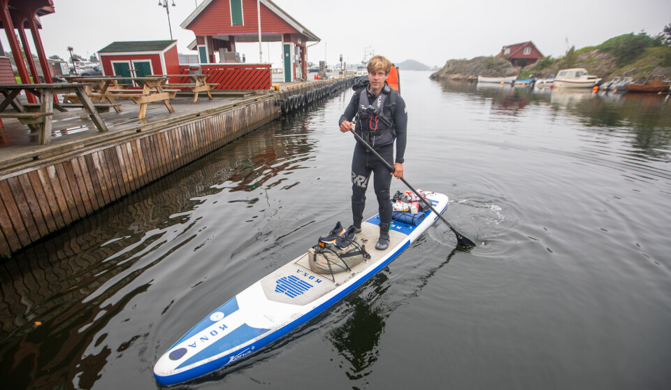Jonas Böhlmark i Høllen mandag formiddag.