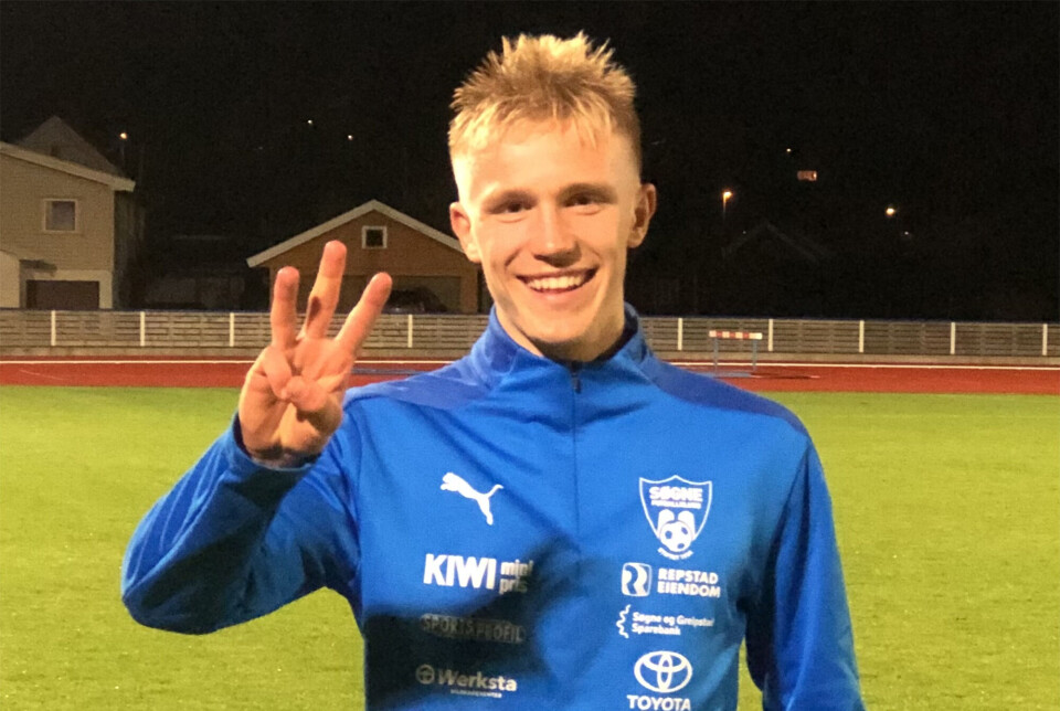 Assistkongen Håkon Fjeld markere for tre assists. Assistkongen Håkon Fjeld markere for tre assists.