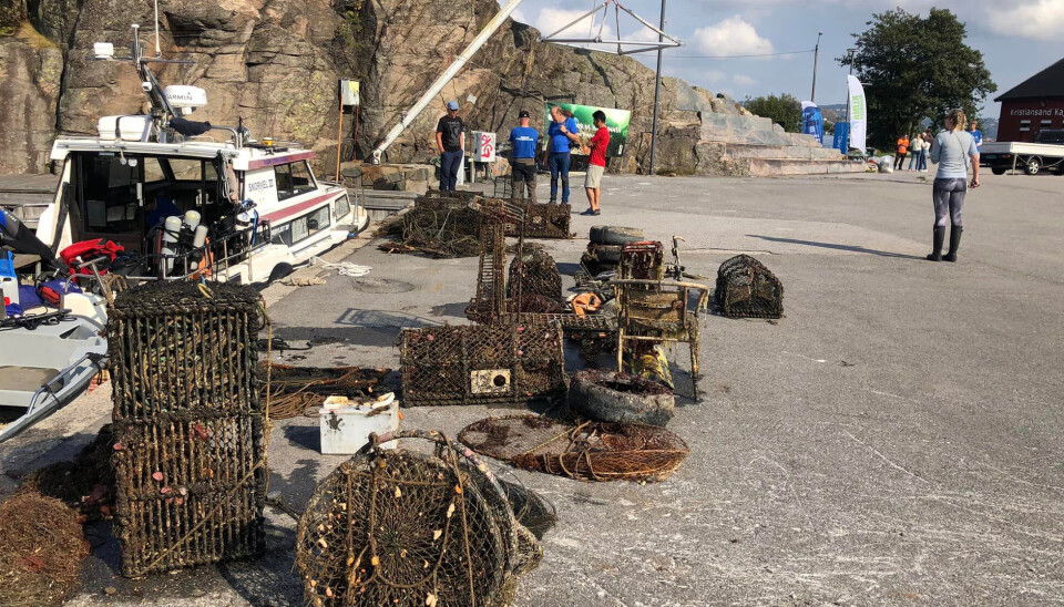 Ved museumshavna på Odderøya lørdag ettermiddag.