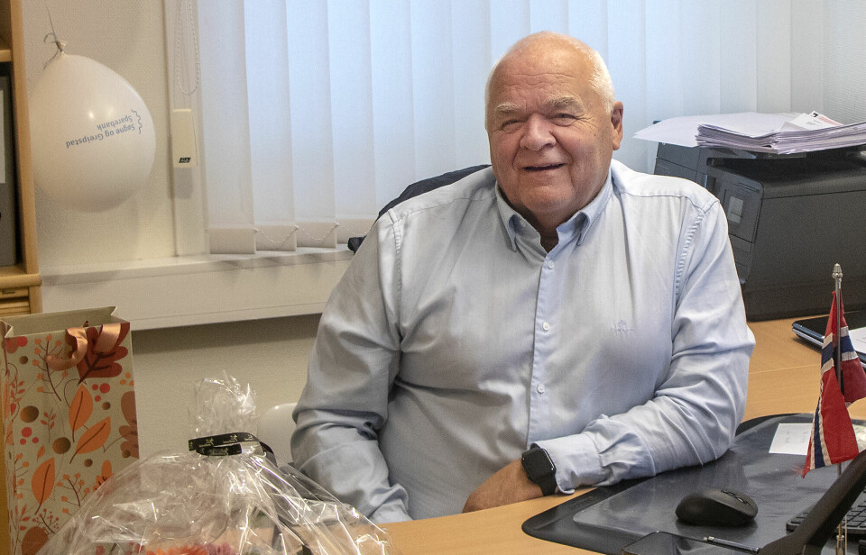 70-årsjubilant Jan Thomassen i Søgne og Greipstad sparebank.