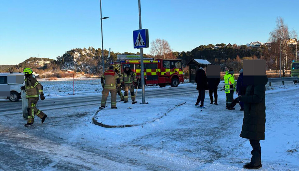 Gamle Årosvei fredag ettermiddag.
