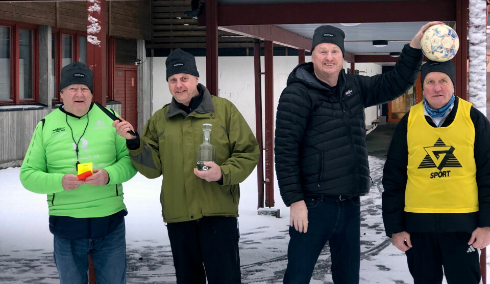 John Macleod ( fra venstre), Pål Andersen, Frank Solås og Kai Eftestad er klare for enda et Gampesparket.