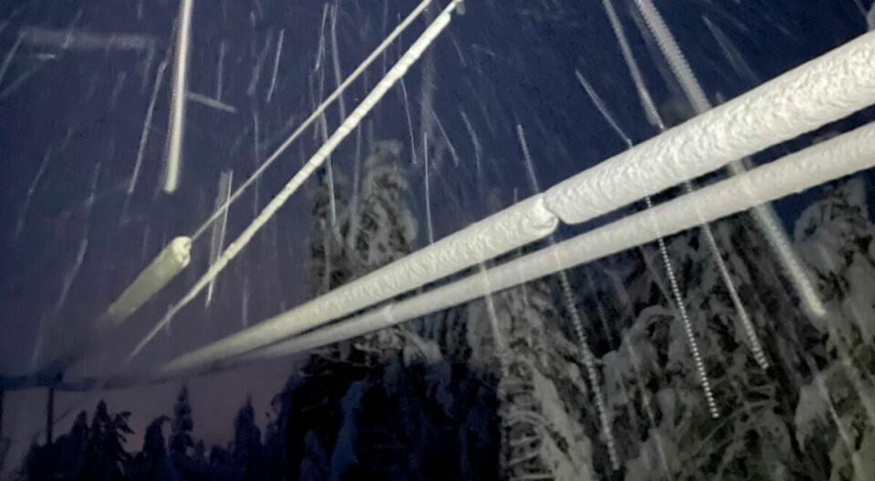 Mye snø og kraftig vind skaper krevende forhold i feilrettingsarbeidet til Glitre Nett.