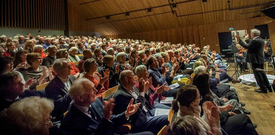 Alltid mange tilhørere under nyttårskonsertene på kultursentrene i Søgne og Songdalen.