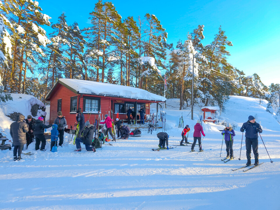 Skihytta på Årstøl.