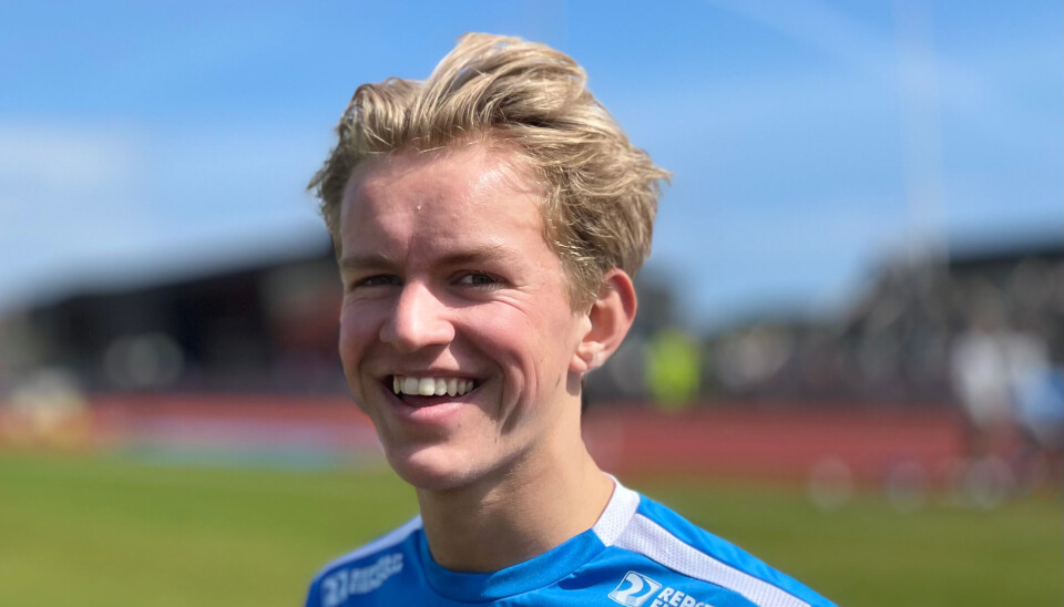 Unggutten Tom Fredrik Aamodt fikk spilletid i andre omgang.