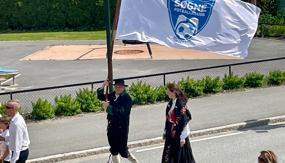 Liten tvil om hvilken klubb dette er.