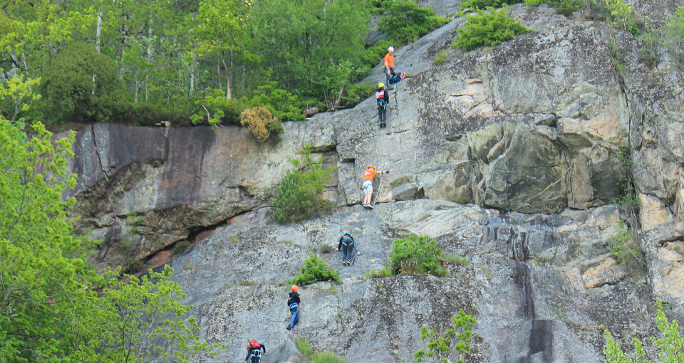 17.mai-tog i Via Ferrata-løypa