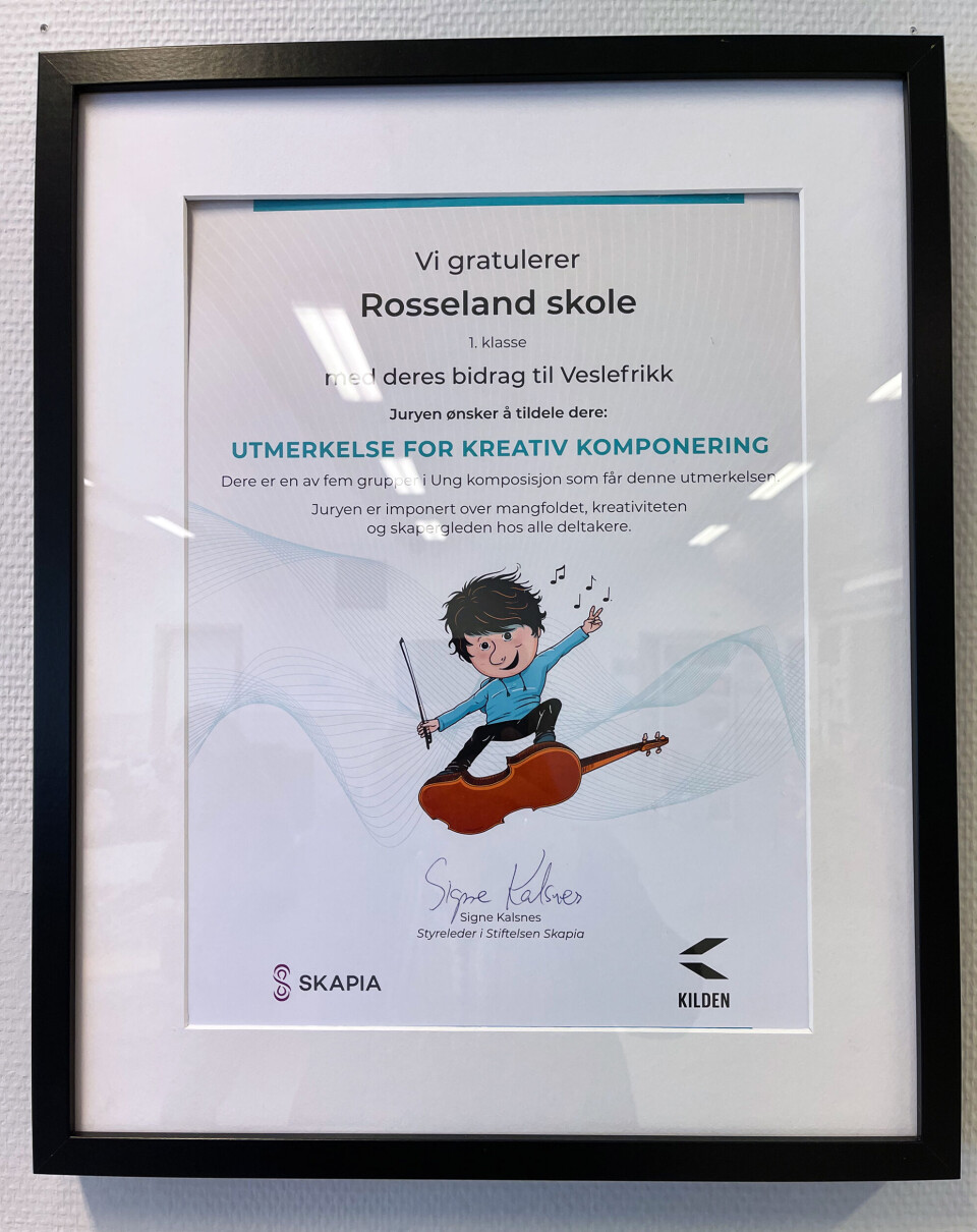 «Komponistene» ved Rosseland skole