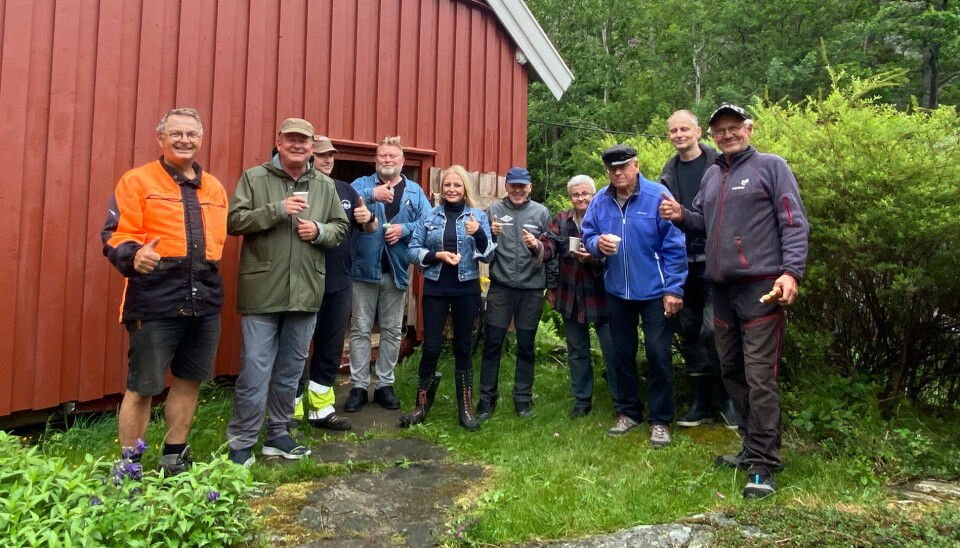 Blant flere ønsker denne gjengen i Søgne kystlags «Romsvigagruppa» alle velkommen til Romsviga lørdag.