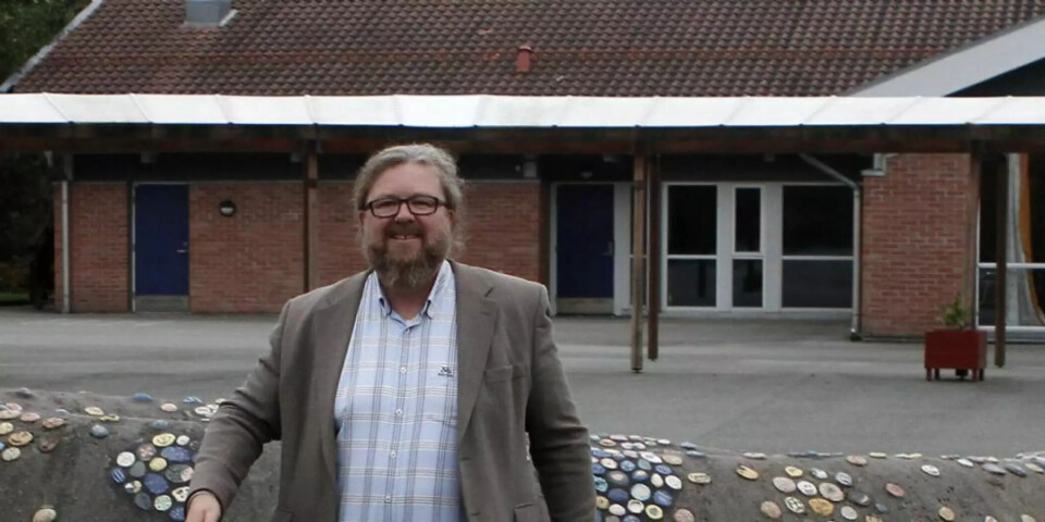 Rektor Jarle Langeland ved Tinntjønn skole.