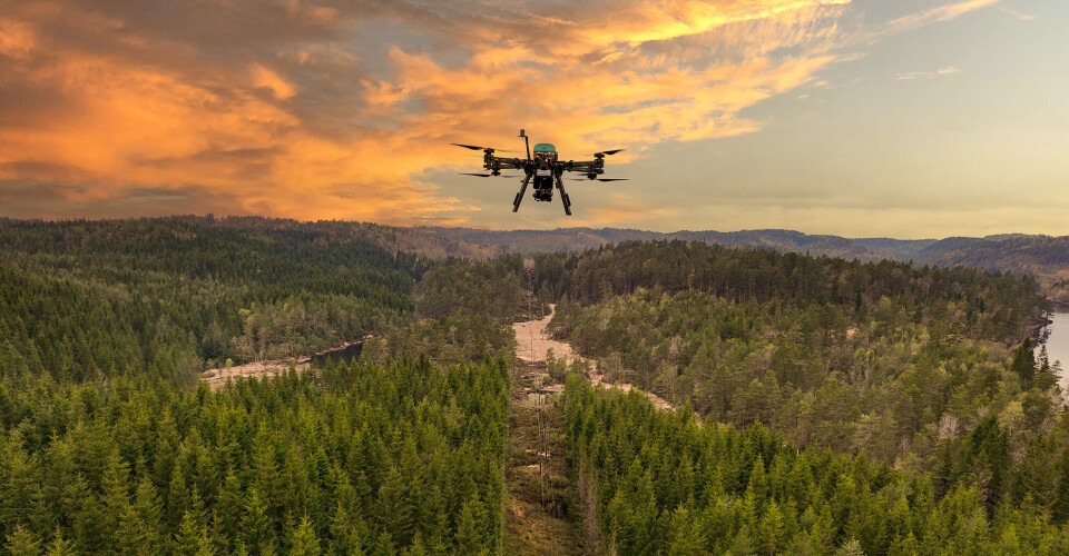 Glitre Nett sjekker hvert år linjenettet ved bruk av drone. Dette er en del av nettselskapets kontinuerlige arbeid for å sikre en pålitelig strømforsyning.