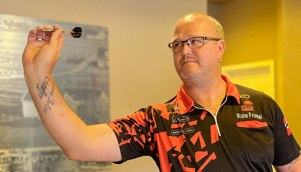 Klubbens beste spiller Rune Frustøl i aksjon.