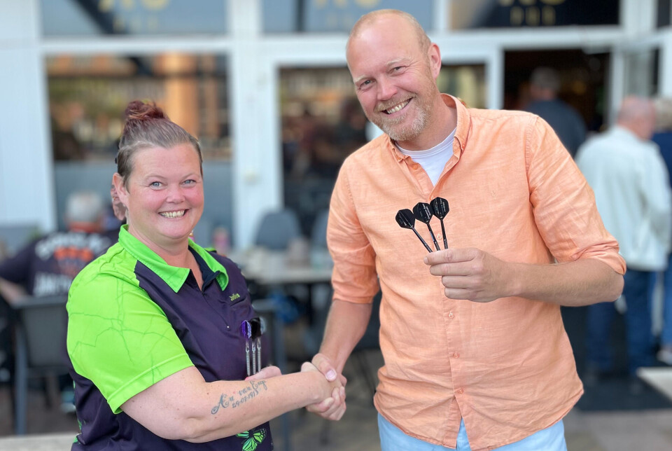 Julie Tverå og Bjørn Rune (Bjøtten) Greibeland var fornøyd med å komme på lag.