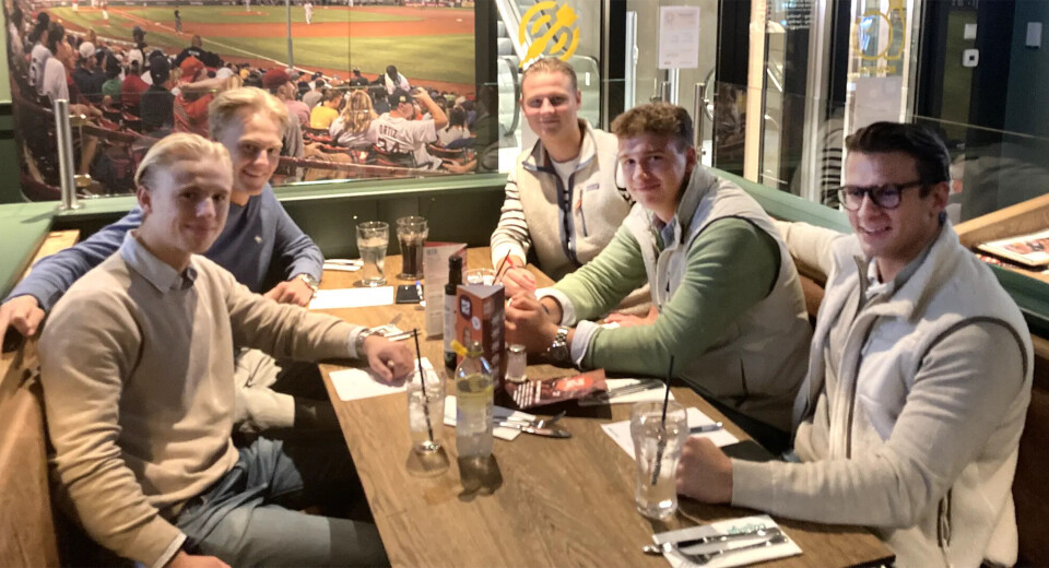 Mads Roland, Henrik Schmidt-Johnsen, Theodor Meberg, Henrik Zachariasen og Tobias Andersen vil inn på boligmarkedet raskest mulig