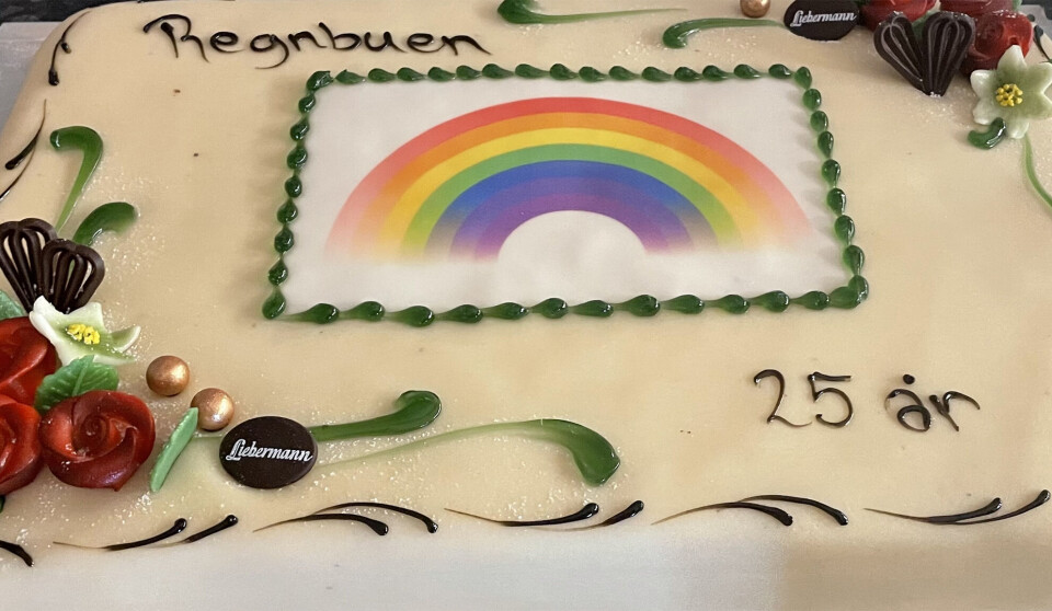 Flott jubileumskake til jubileet.
