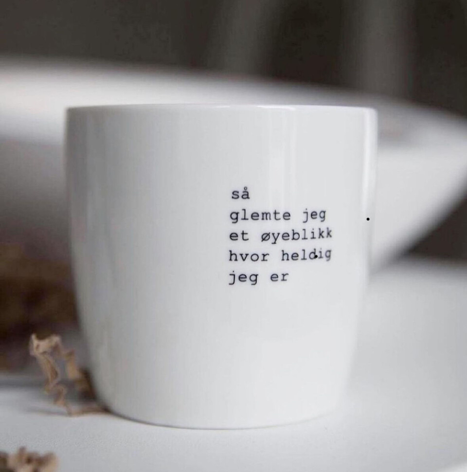 En av de tidlige koppene fra Sögne Home