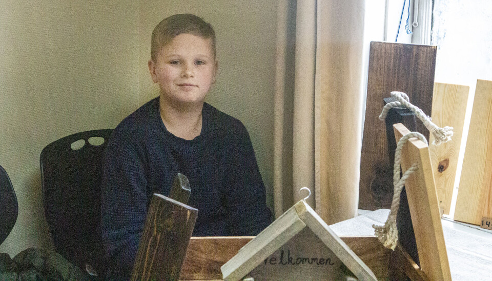 Oskar Borø solgte egenproduserte fjøler.