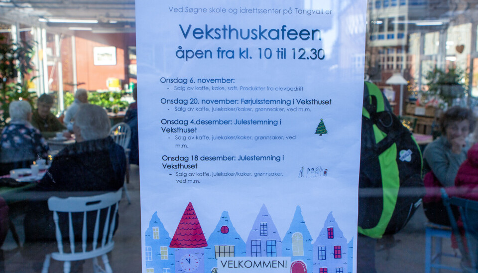 Veksthuskafeen er også åpen onsdag 4. og 18. desember