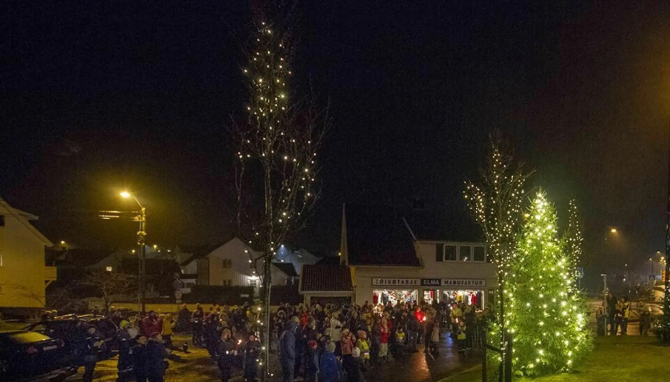 Julegrantenning på Lunde