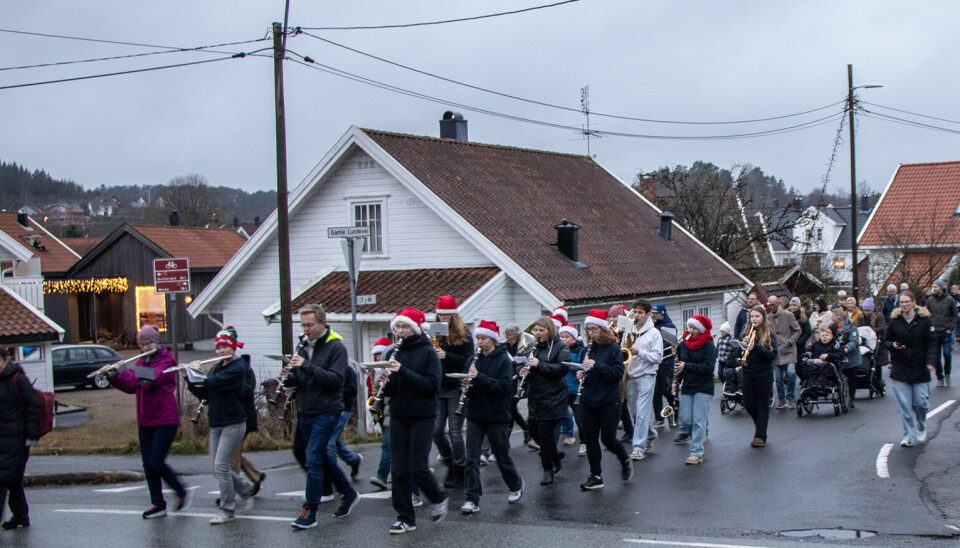 På vei til julemarked på Heimklang.