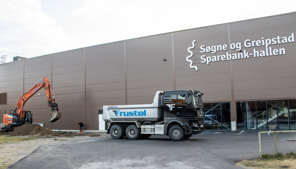 –Starten på del to av hallen