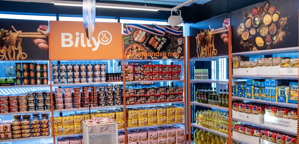 Detalj fra butikken Billy som åpner på Tangvall Arena torsdag 5. desember.