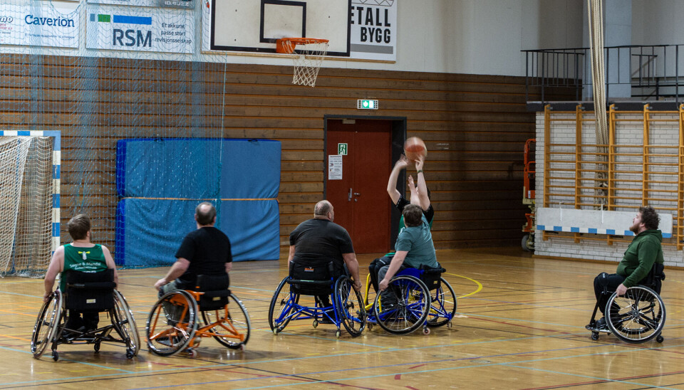 Det ble flere fulltreffere i basketkurven i løpet av den 1,5 timer lange treningen.