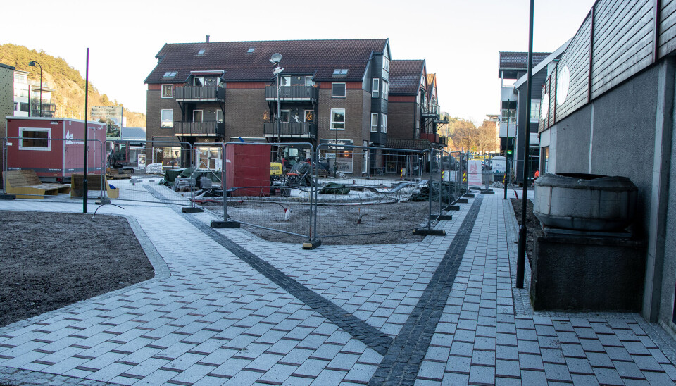 Fremkommeligheten skal bli bedre på Nordre torg på Tangvall selv om ikke alle arbeider blir helt ferdige før jul.